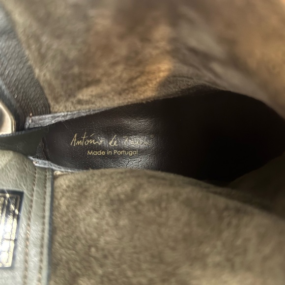 Hunter Green Suede Ankle Booties - Picture 8 of 8